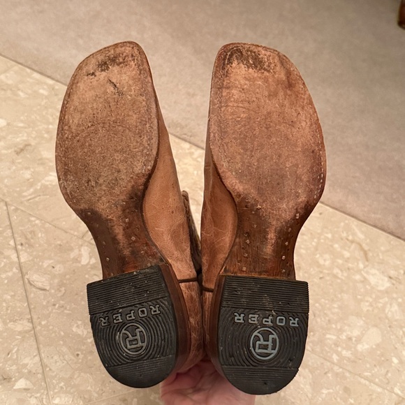 Roper Sidewinder Cowboy Western Boots Conceal Carry Men's Size 7.5 Brown CCS - Picture 4 of 8